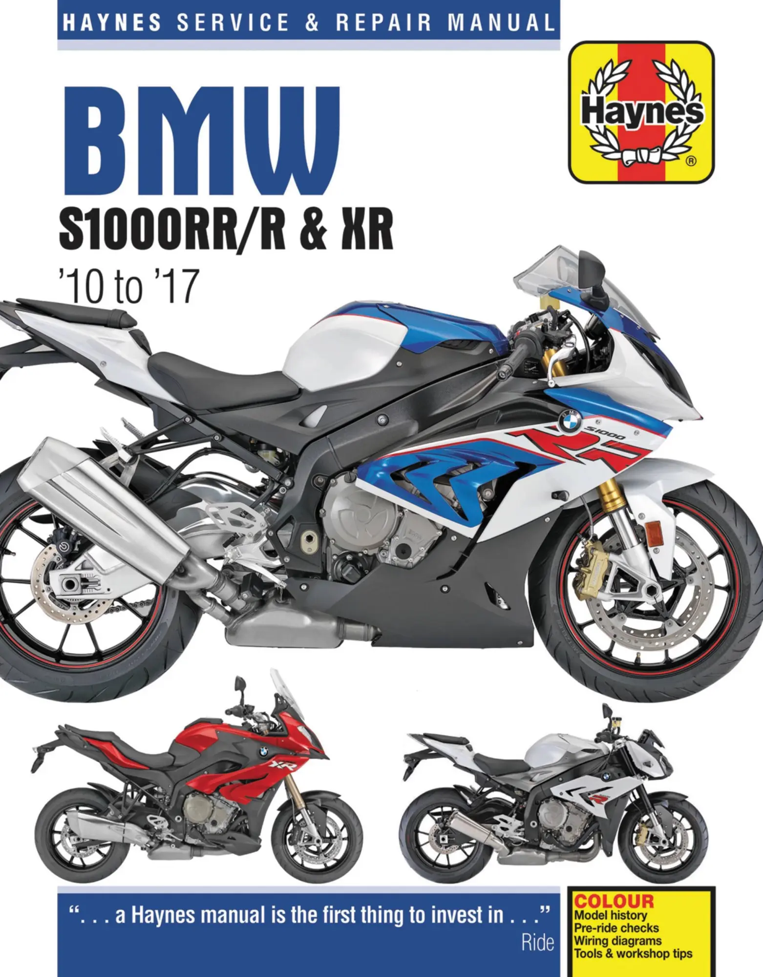 Cover: 9781785214004 | BMW S1000RR/R &amp; XR Service &amp; Repair Manual (2010 to 2017) | Coombs