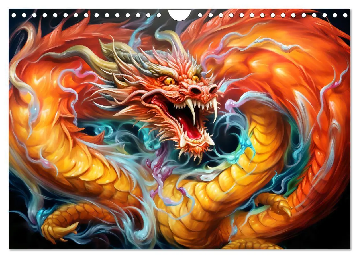 Bild: 9783383834004 | Drachen-Jahr - Kalenderplaner im Stile des chinesischen...
