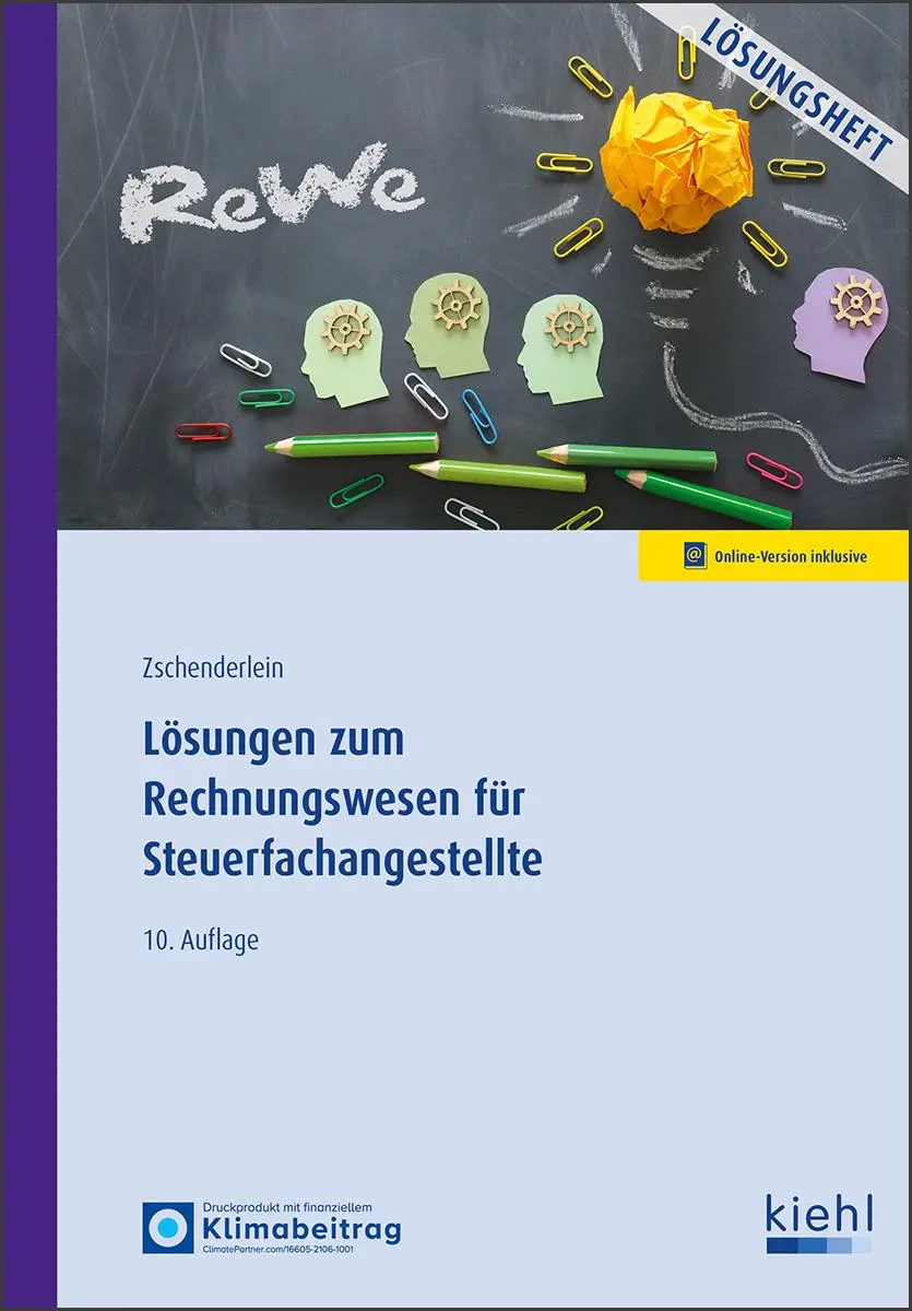 Cover: 9783470644004 | Lösungen zum Rechnungswesen für Steuerfachangestellte | Zschenderlein
