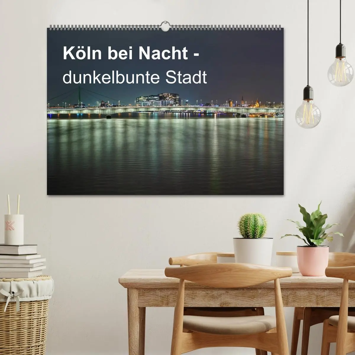 Bild: 9783516034004 | Köln bei Nacht - dunkelbunte Stadt (Wandkalender 2026 DIN A2 quer),...