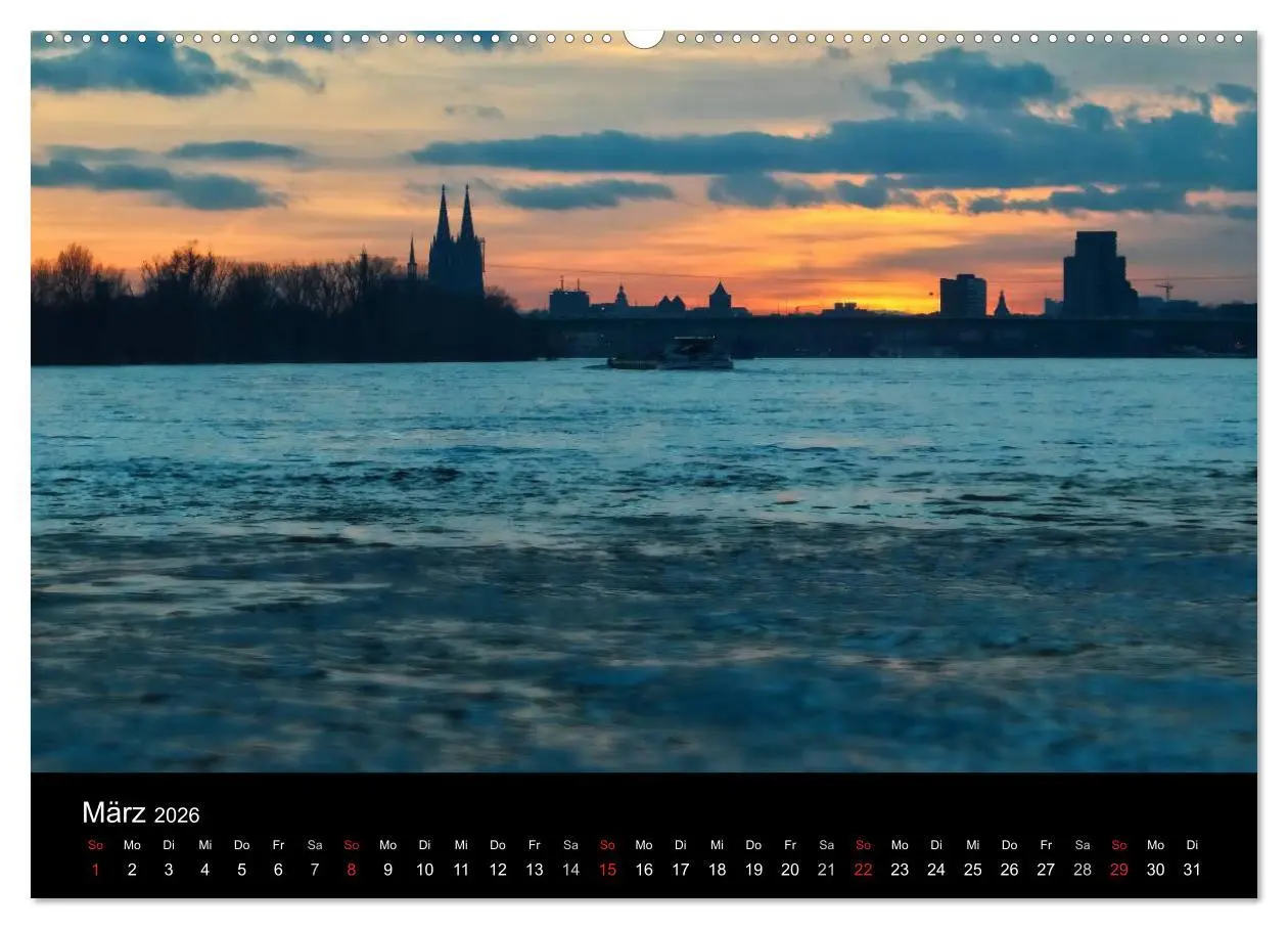Bild: 9783516034004 | Köln bei Nacht - dunkelbunte Stadt (Wandkalender 2026 DIN A2 quer),...