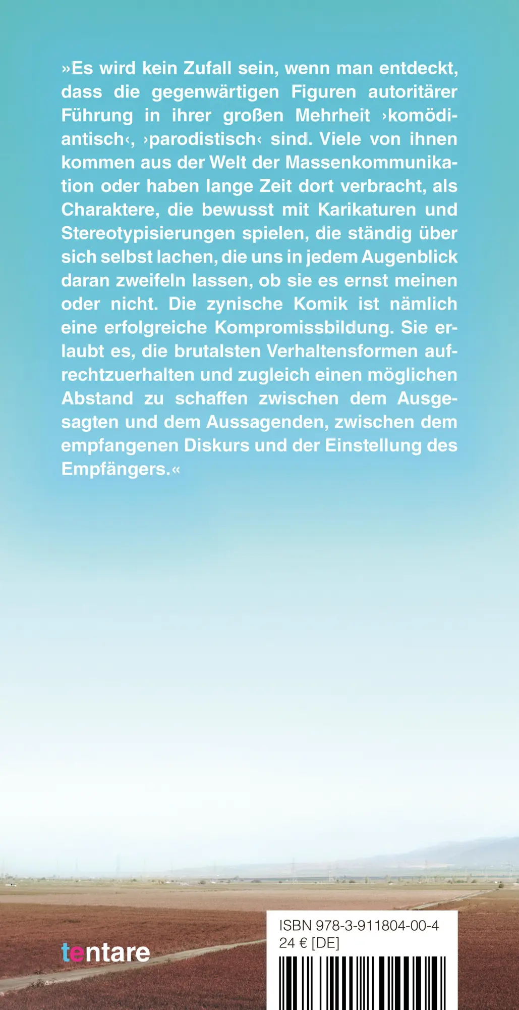 Rückseite: 9783911804004 | Zynismus und das Scheitern der Kritik | Vladimir Safatle | Taschenbuch