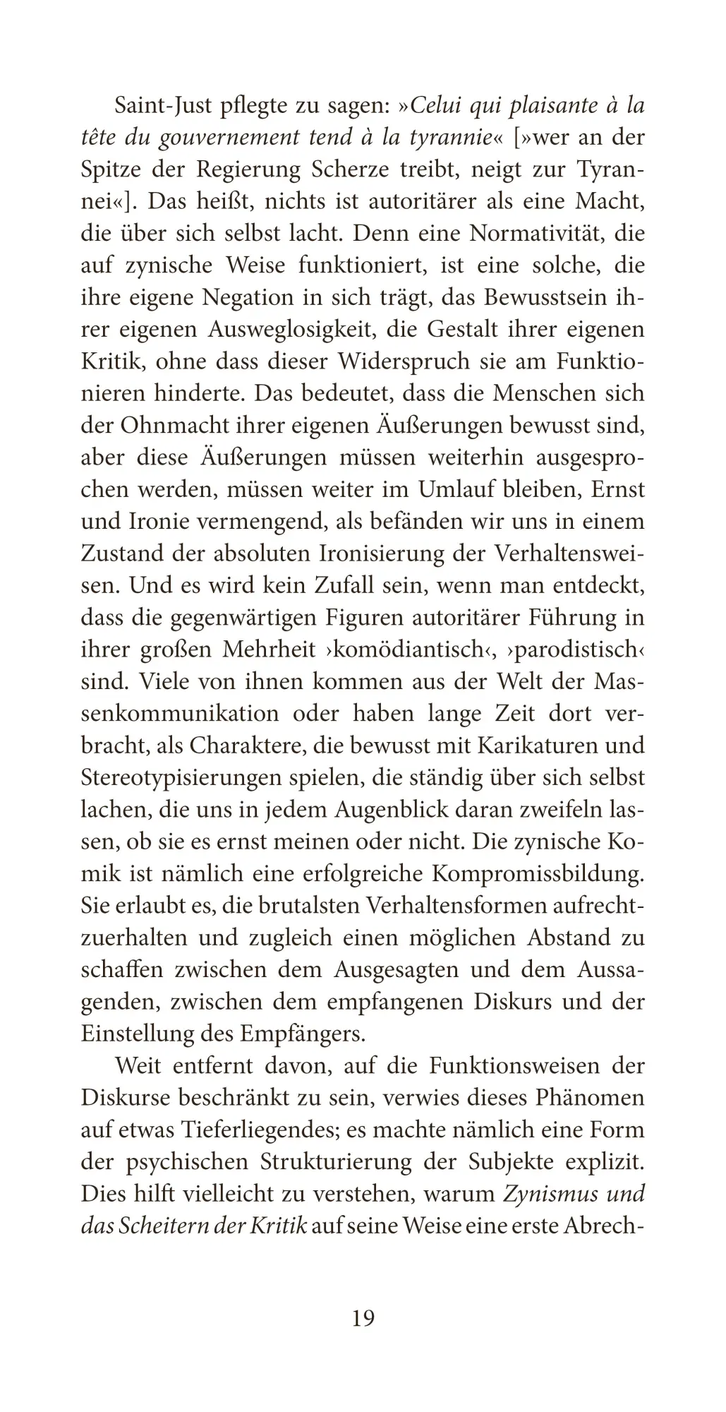 Bild: 9783911804004 | Zynismus und das Scheitern der Kritik | Vladimir Safatle | Taschenbuch