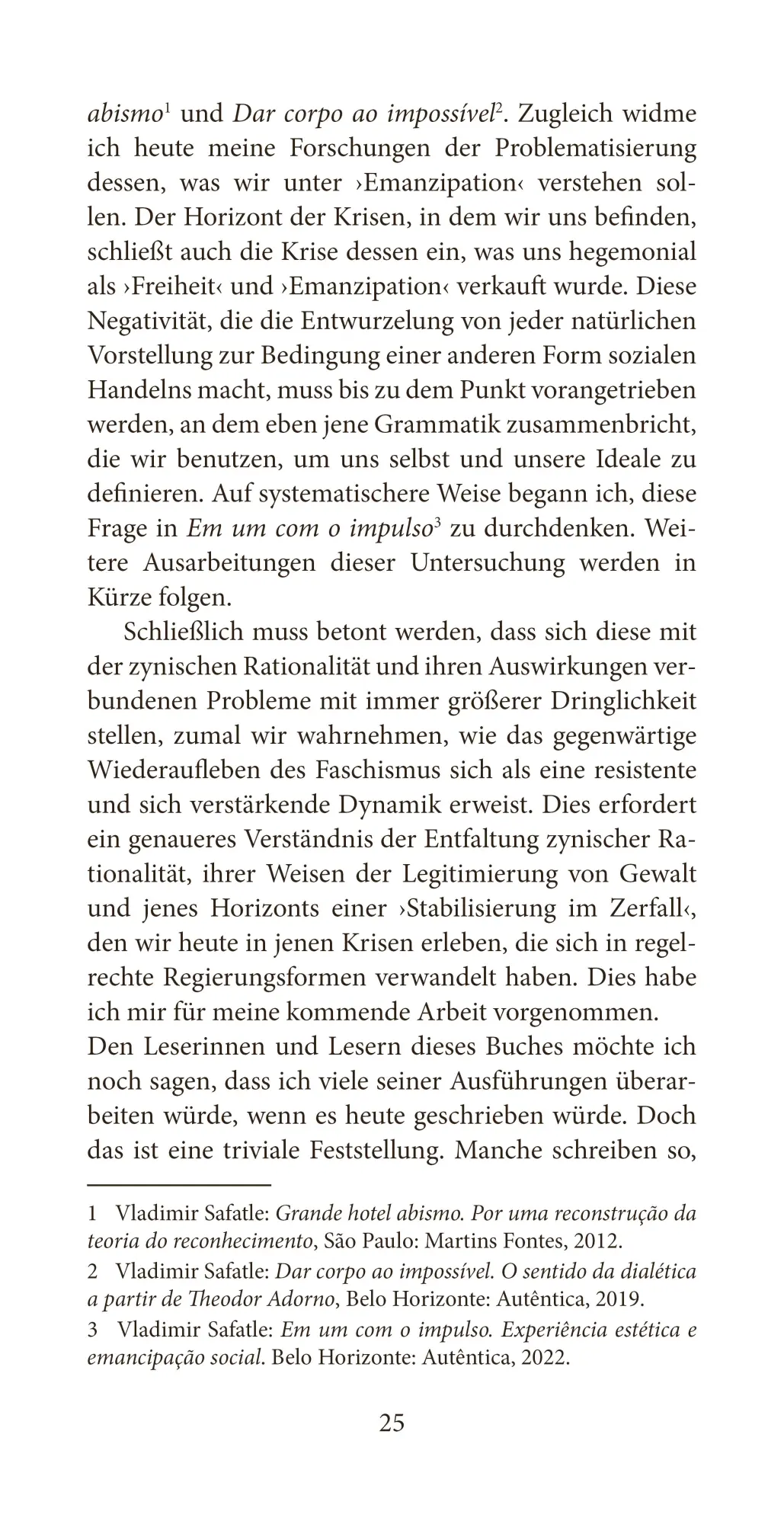 Bild: 9783911804004 | Zynismus und das Scheitern der Kritik | Vladimir Safatle | Taschenbuch