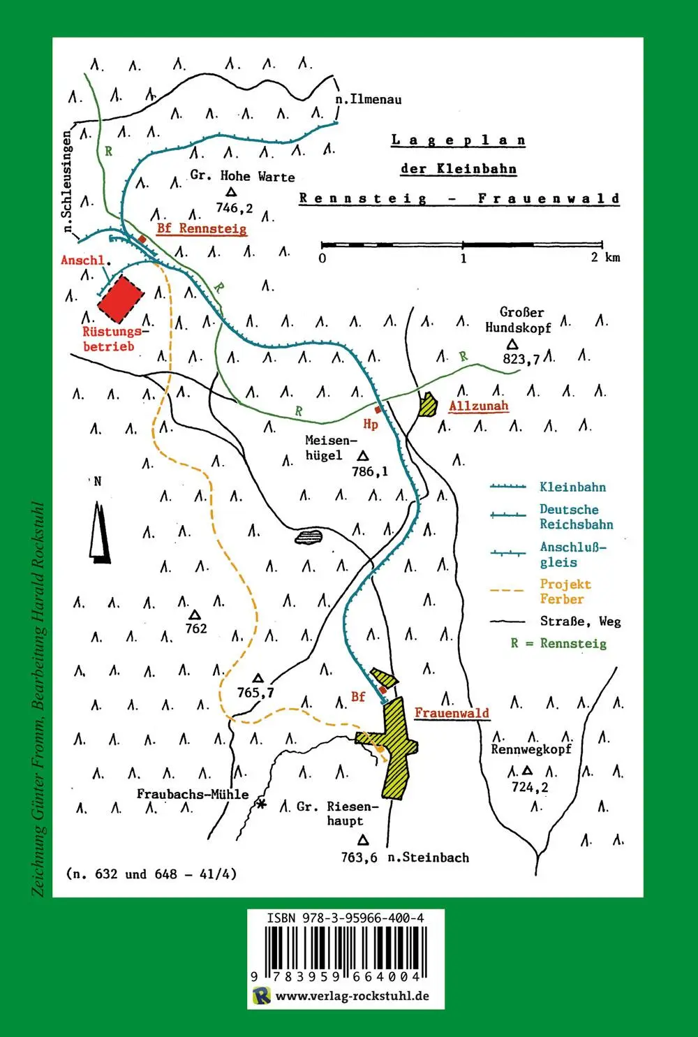 Rückseite: 9783959664004 | Die Geschichte der Kleinbahn Rennsteig-Frauenwald 1913-1965 | Buch