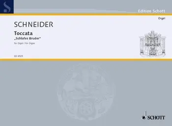 Cover: 9790001114004 | Toccata Schlafes Bruder | Enjott Schneider | Buch | 1995