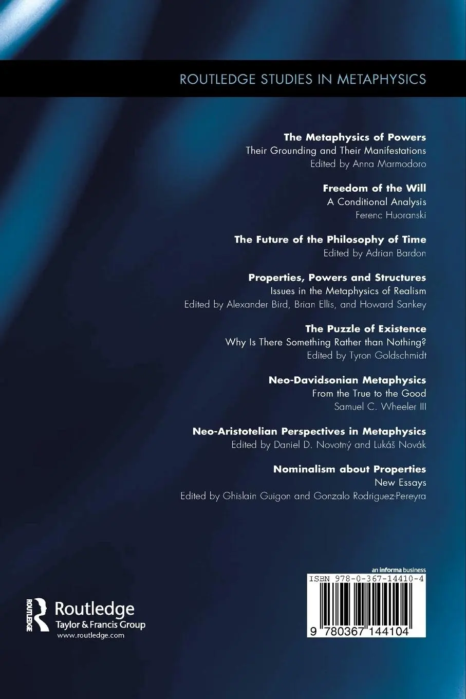 Rückseite: 9780367144104 | Nominalism about Properties | New Essays | Ghislain Guigon (u. a.)