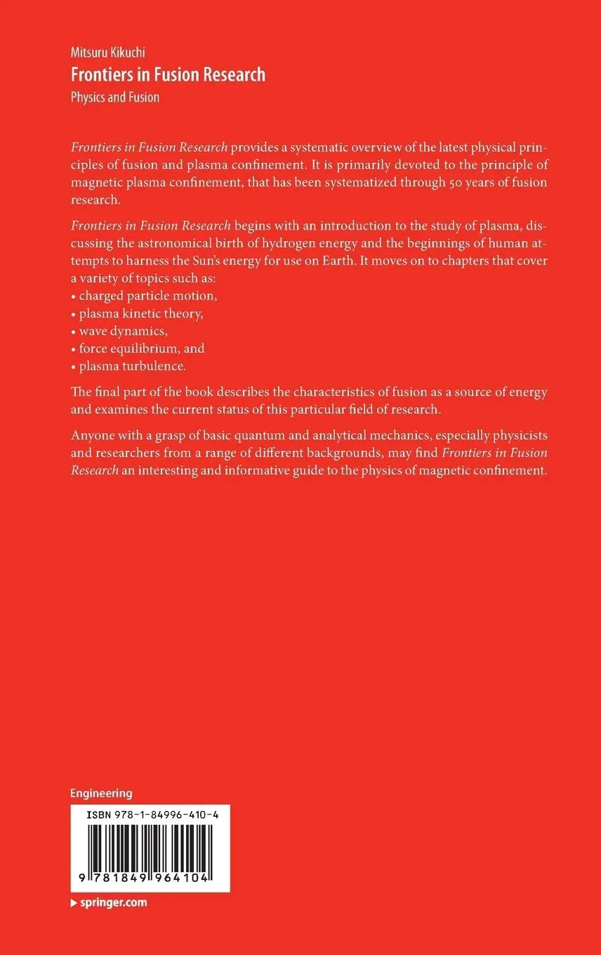Rückseite: 9781849964104 | Frontiers in Fusion Research | Physics and Fusion | Mitsuru Kikuchi