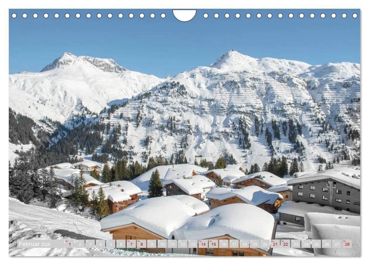Bild: 9783457794104 | Arlberg - magic of winter (Wandkalender 2026 DIN A4 quer), CALVENDO...
