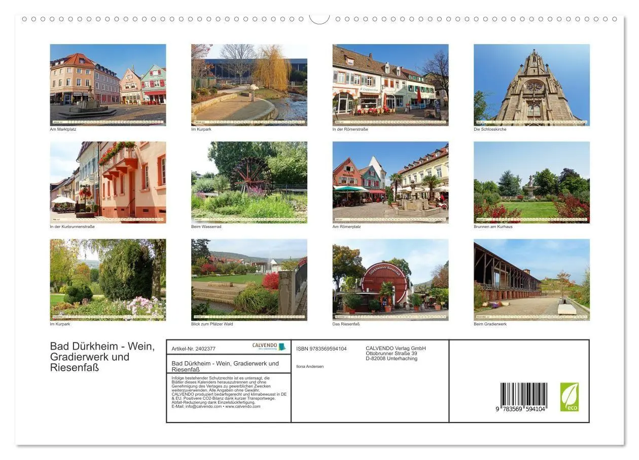 Bild: 9783569594104 | Bad Dürkheim - Wein, Gradierwerk und Riesenfaß (hochwertiger...
