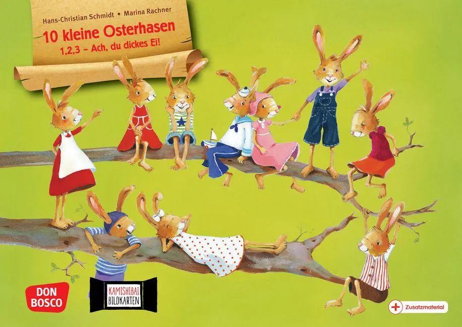 Cover: 4260694924204 | 10 kleine Osterhasen. 1,2,3 - Ach, du dickes Ei! Kamishibai...