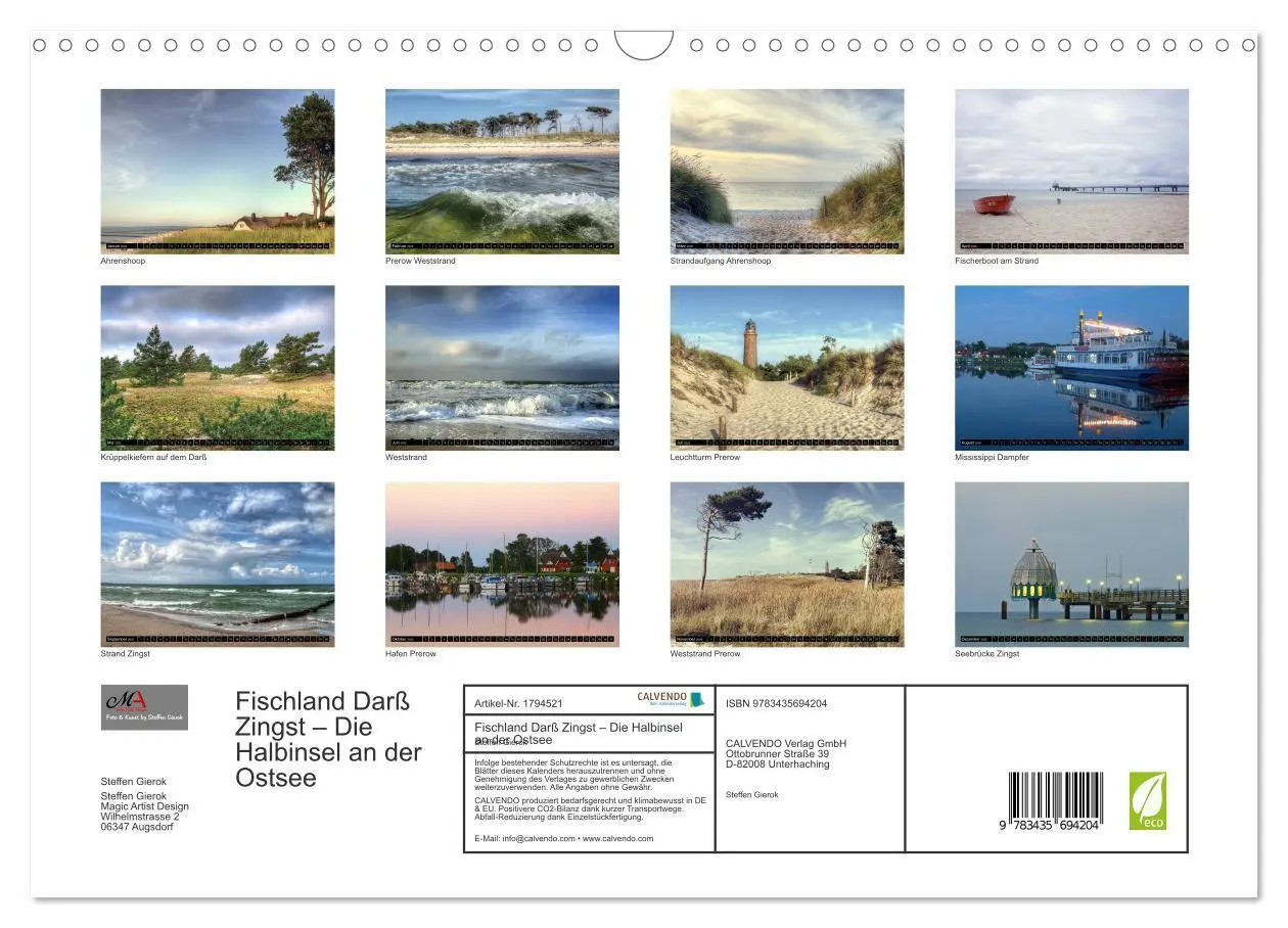 Bild: 9783435694204 | Fischland Darß Zingst - Die Halbinsel an der Ostsee (Wandkalender...