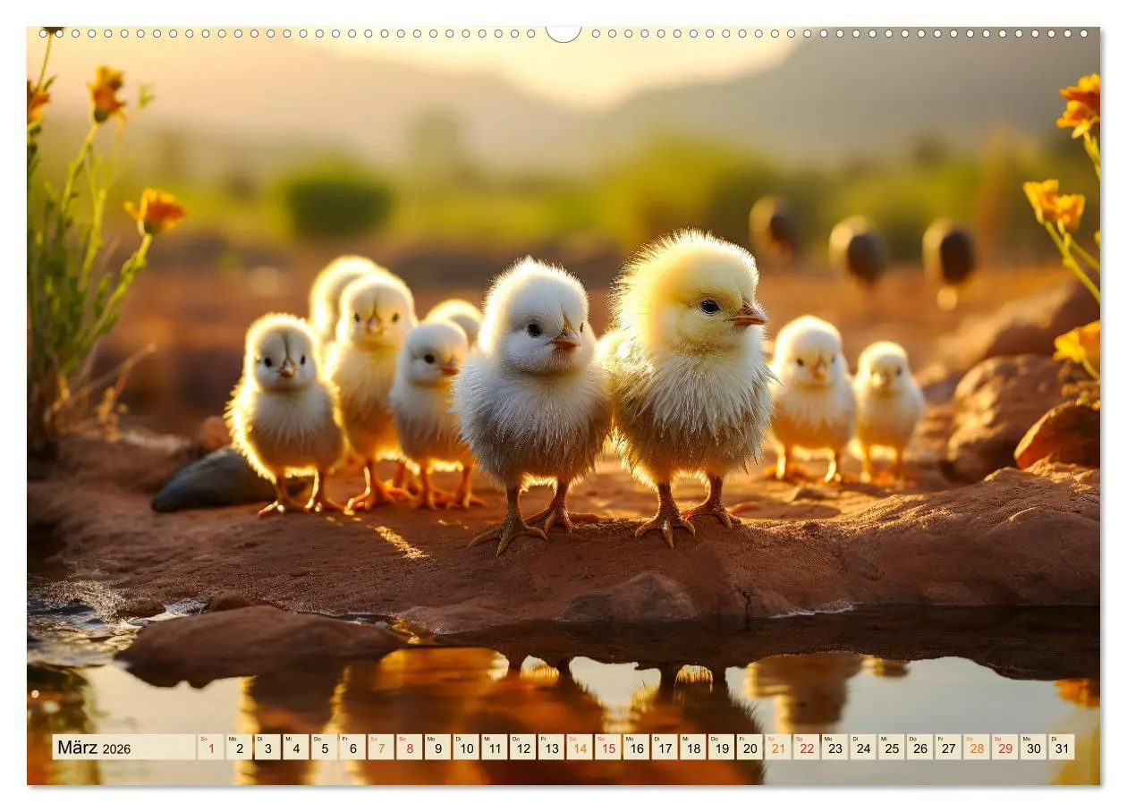 Bild: 9783457474204 | Viele Tiere auf dem Bauernhof (Wandkalender 2026 DIN A2 quer),...