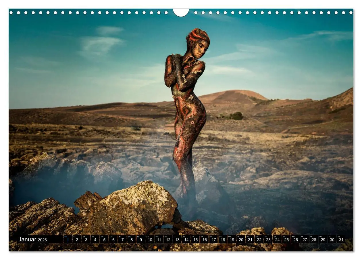 Bild: 9783457534304 | Naturwesen - Bodypainting Körperlandschaften (Wandkalender 2026 DIN...