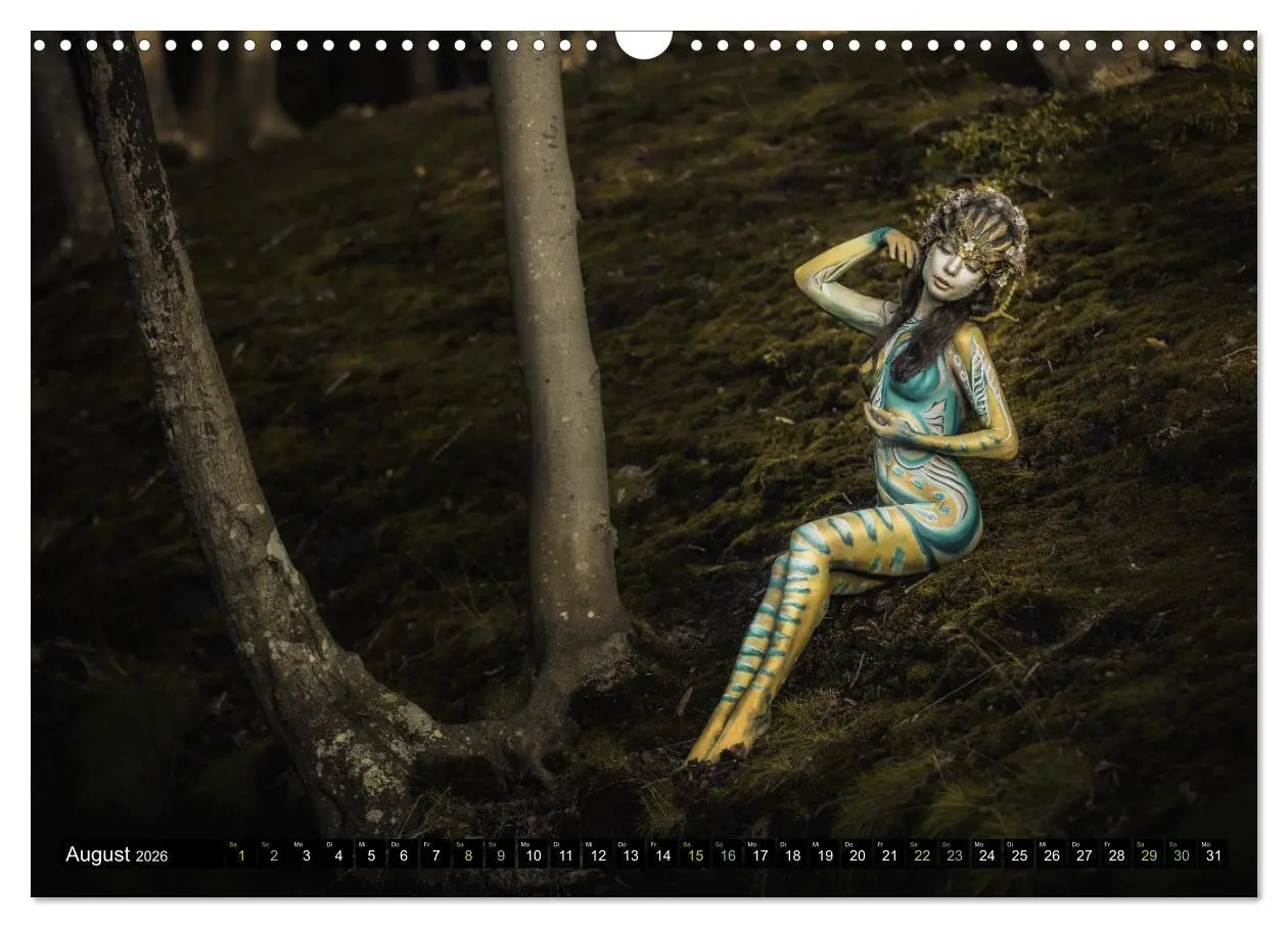 Bild: 9783457534304 | Naturwesen - Bodypainting Körperlandschaften (Wandkalender 2026 DIN...