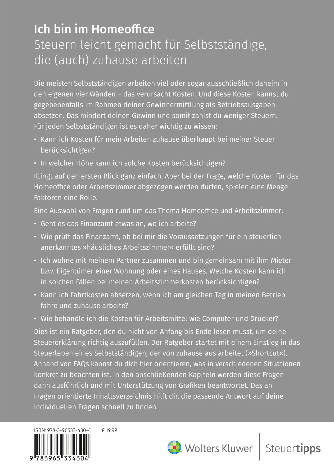 Rückseite: 9783965334304 | Ich bin im Homeoffice | Annette Winkler (u. a.) | Taschenbuch | 136 S.