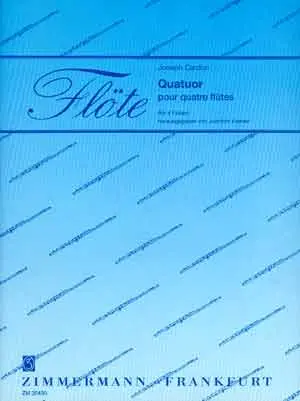 Cover: 9790010304304 | Quatuor pour 4 flûtes Partitur und Stimmen | Joseph Cardon | Buch