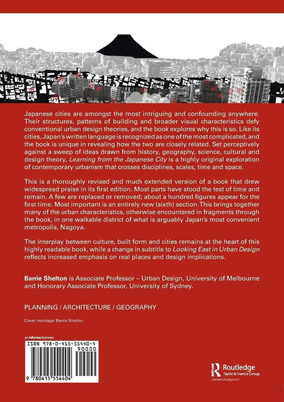 Rückseite: 9780415554404 | Learning from the Japanese City | Looking East in Urban Design | Buch