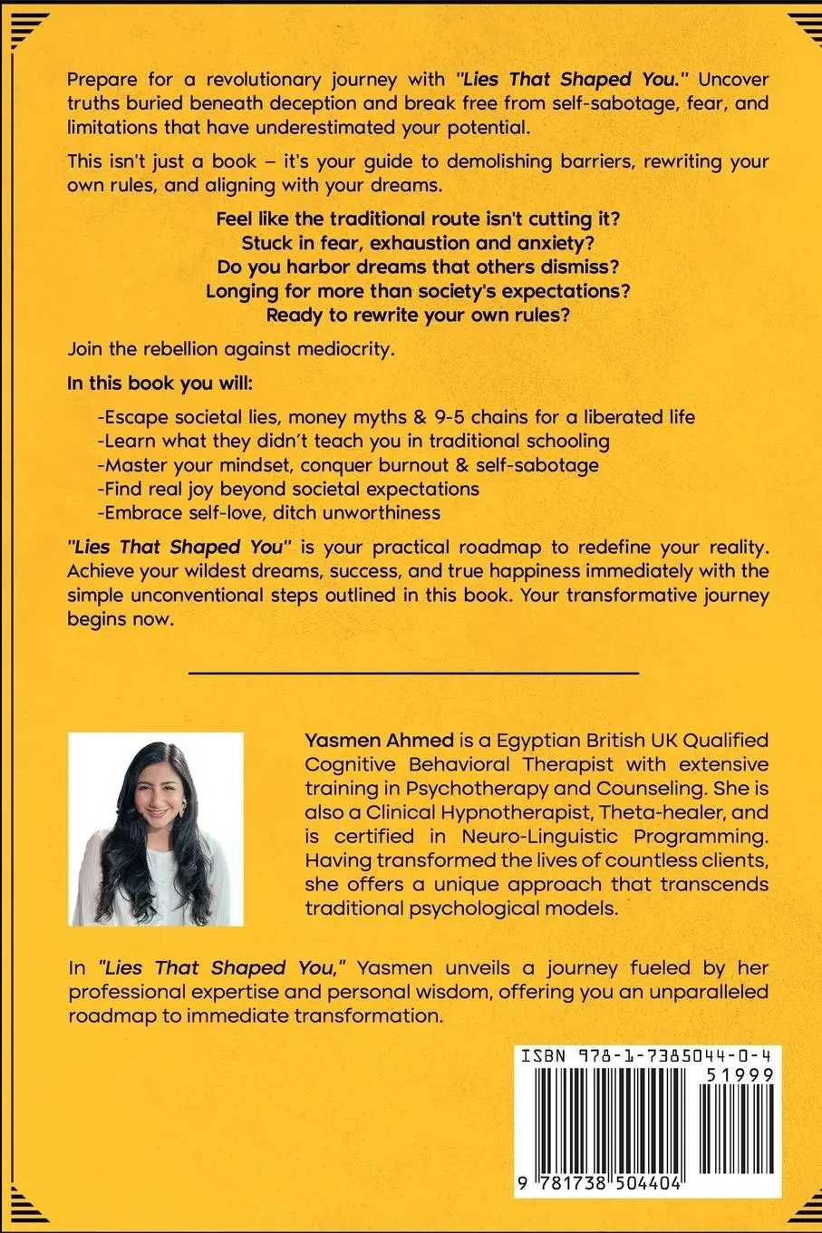 Rückseite: 9781738504404 | Lies That Shaped You | Yasmen Ahmed | Taschenbuch | Englisch | 2024