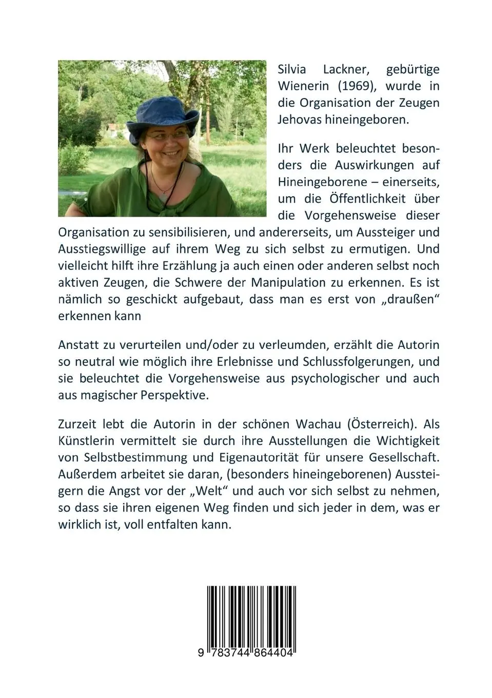 Rückseite: 9783744864404 | Die Psychologie der Zeugen Jehovas | Silvia Lackner | Taschenbuch
