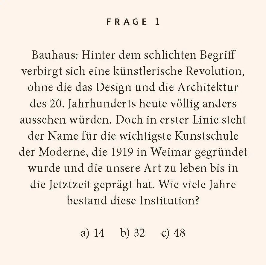 Bild: 9783899784404 | Bauhaus-Quiz | Melanie Florin (u. a.) | Taschenbuch | Quiz im Quadrat