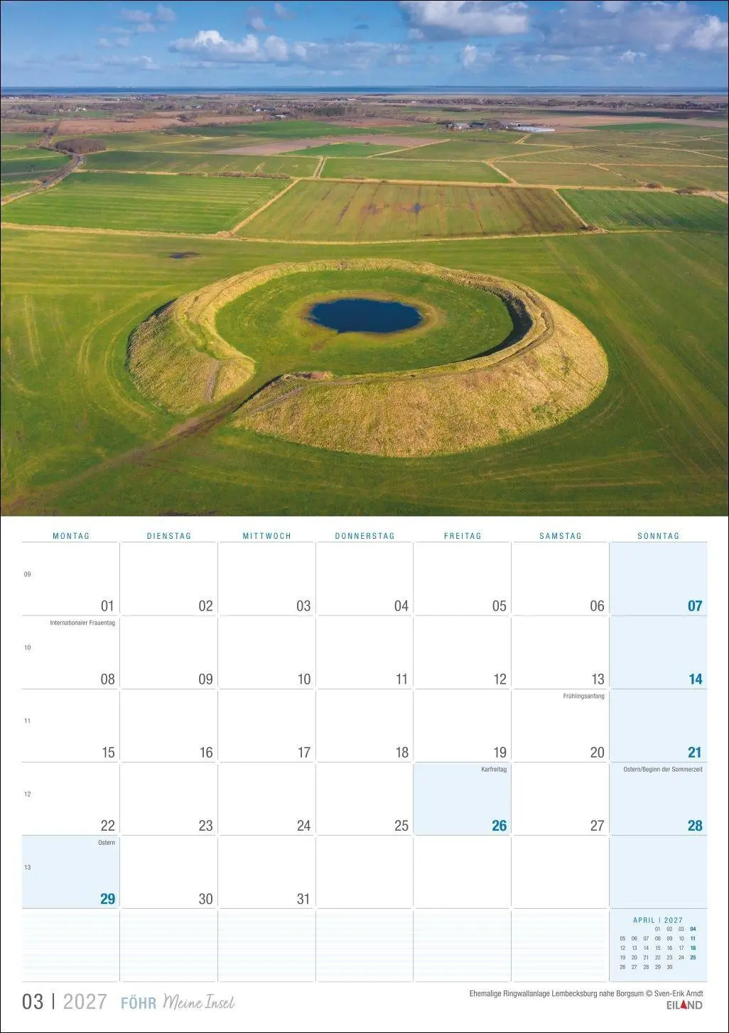 Bild: 9783964024404 | Föhr ...meine Insel Kalender 2027 | Eiland | Kalender | 13 S. | 2027