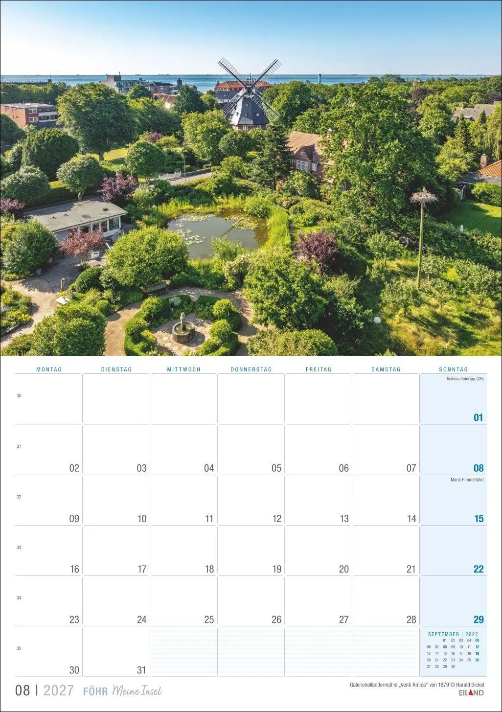Bild: 9783964024404 | Föhr ...meine Insel Kalender 2027 | Eiland | Kalender | 13 S. | 2027