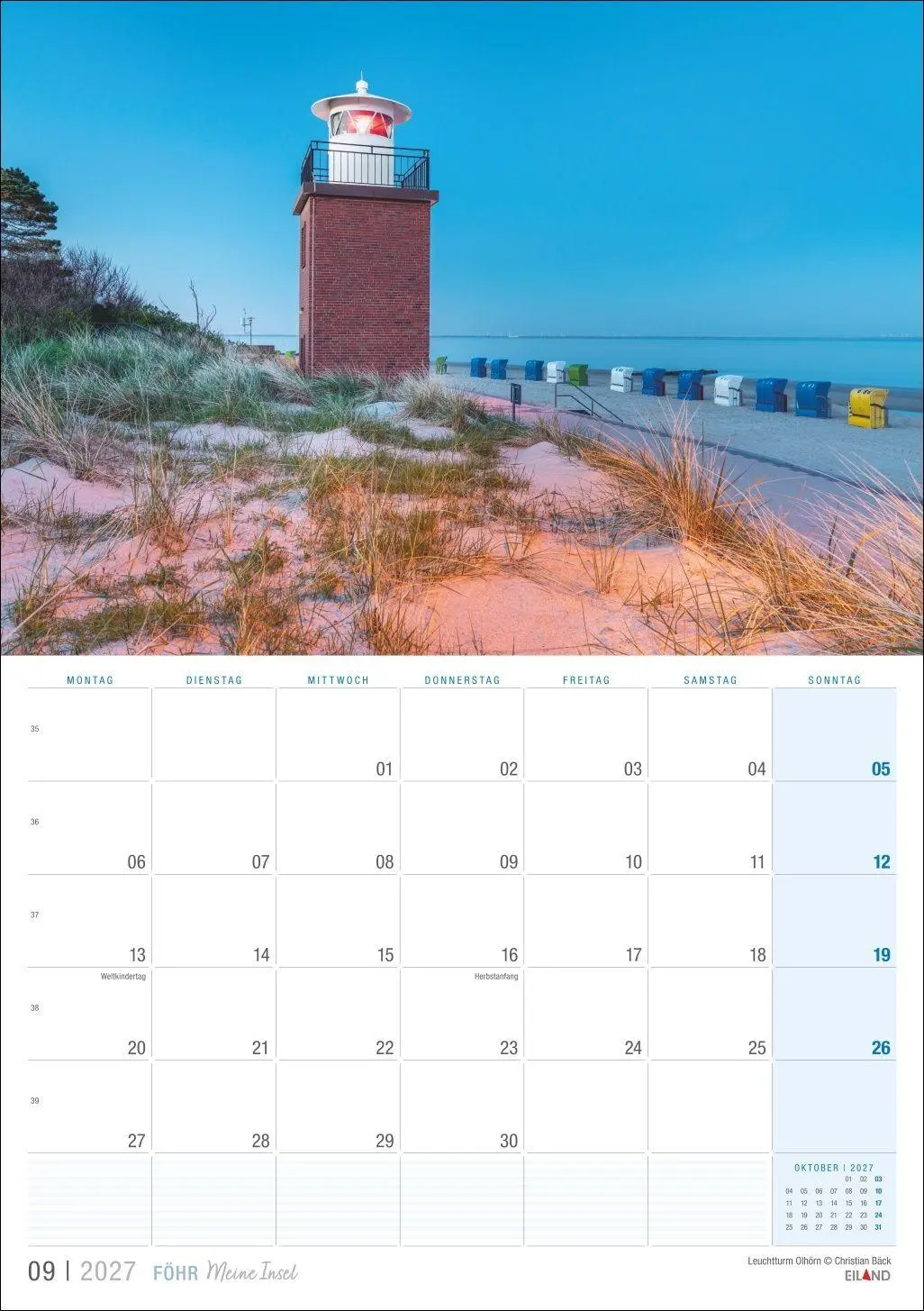 Bild: 9783964024404 | Föhr ...meine Insel Kalender 2027 | Eiland | Kalender | 13 S. | 2027
