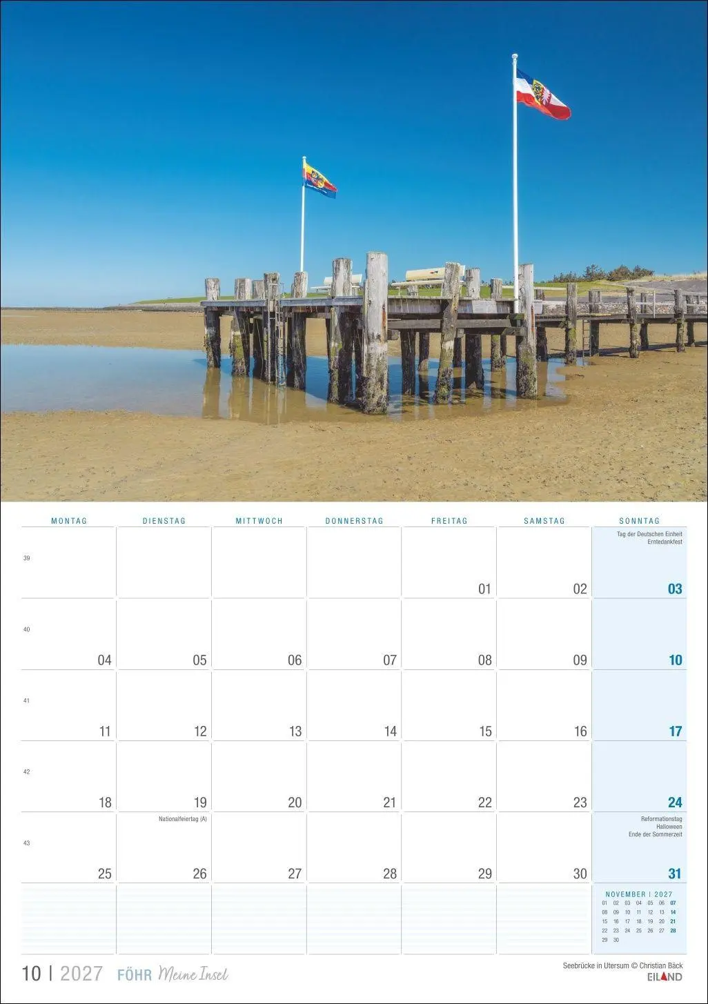Bild: 9783964024404 | Föhr ...meine Insel Kalender 2027 | Eiland | Kalender | 13 S. | 2027