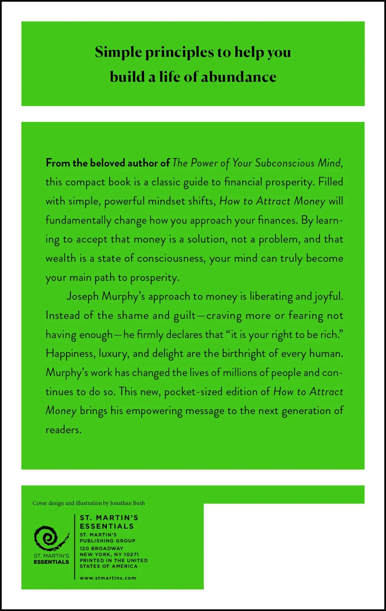 Rückseite: 9781250874504 | How to Attract Money | Joseph Murphy | Taschenbuch | Englisch | 2023