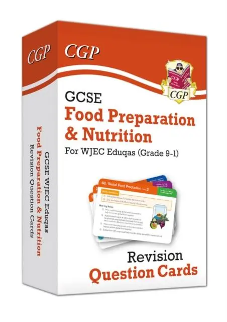 Cover: 9781789084504 | GCSE Food Preparation &amp; Nutrition WJEC Eduqas Revision Question Cards