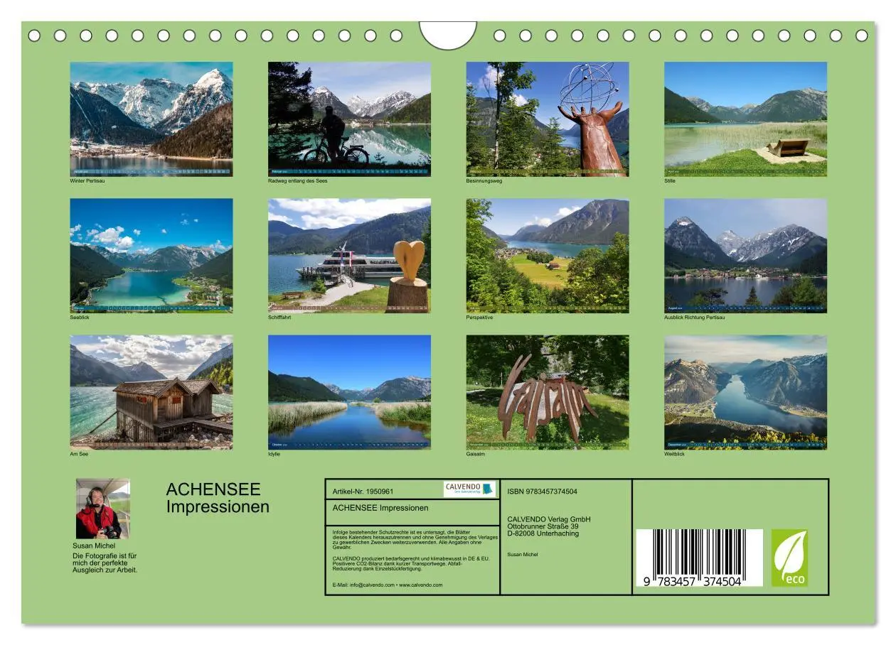 Bild: 9783457374504 | ACHENSEE Impressionen (Wandkalender 2026 DIN A4 quer), CALVENDO...
