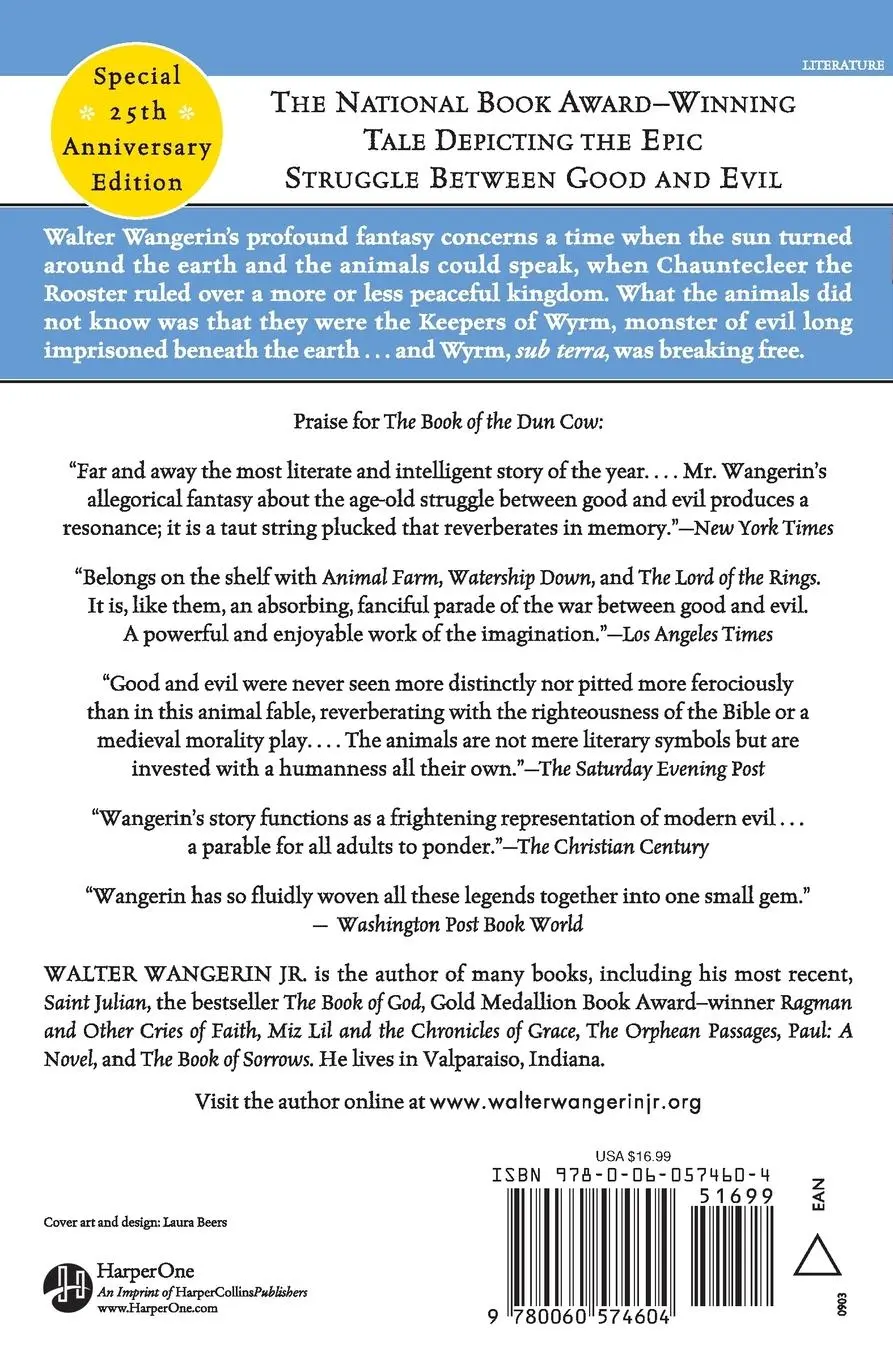Rückseite: 9780060574604 | The Book of the Dun Cow | Walter Wangerin | Taschenbuch | Englisch