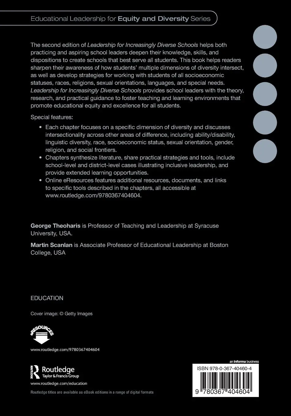 Rückseite: 9780367404604 | Leadership for Increasingly Diverse Schools | George Theoharis (u. a.)