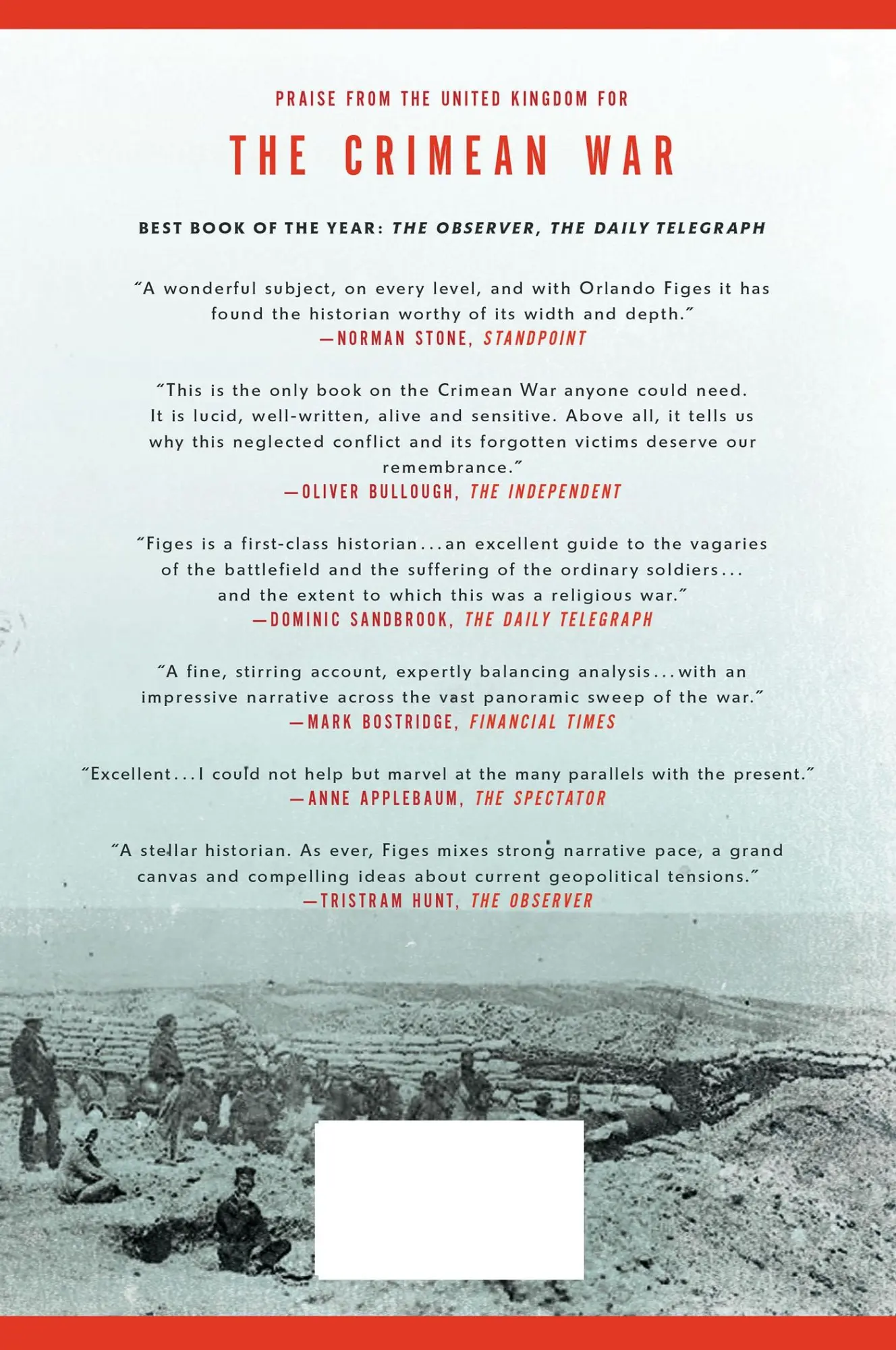 Rückseite: 9780805074604 | The Crimean War | Orlando Figes | Buch | St. Martins Press-3PL | 2011