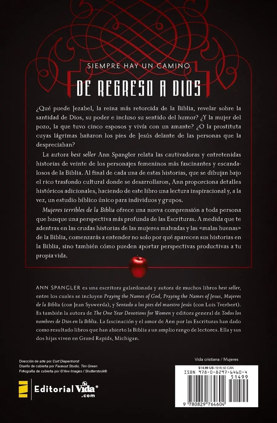 Rückseite: 9780829764604 | Mujeres Terribles de la Biblia | Ann Spangler | Taschenbuch | Spanisch