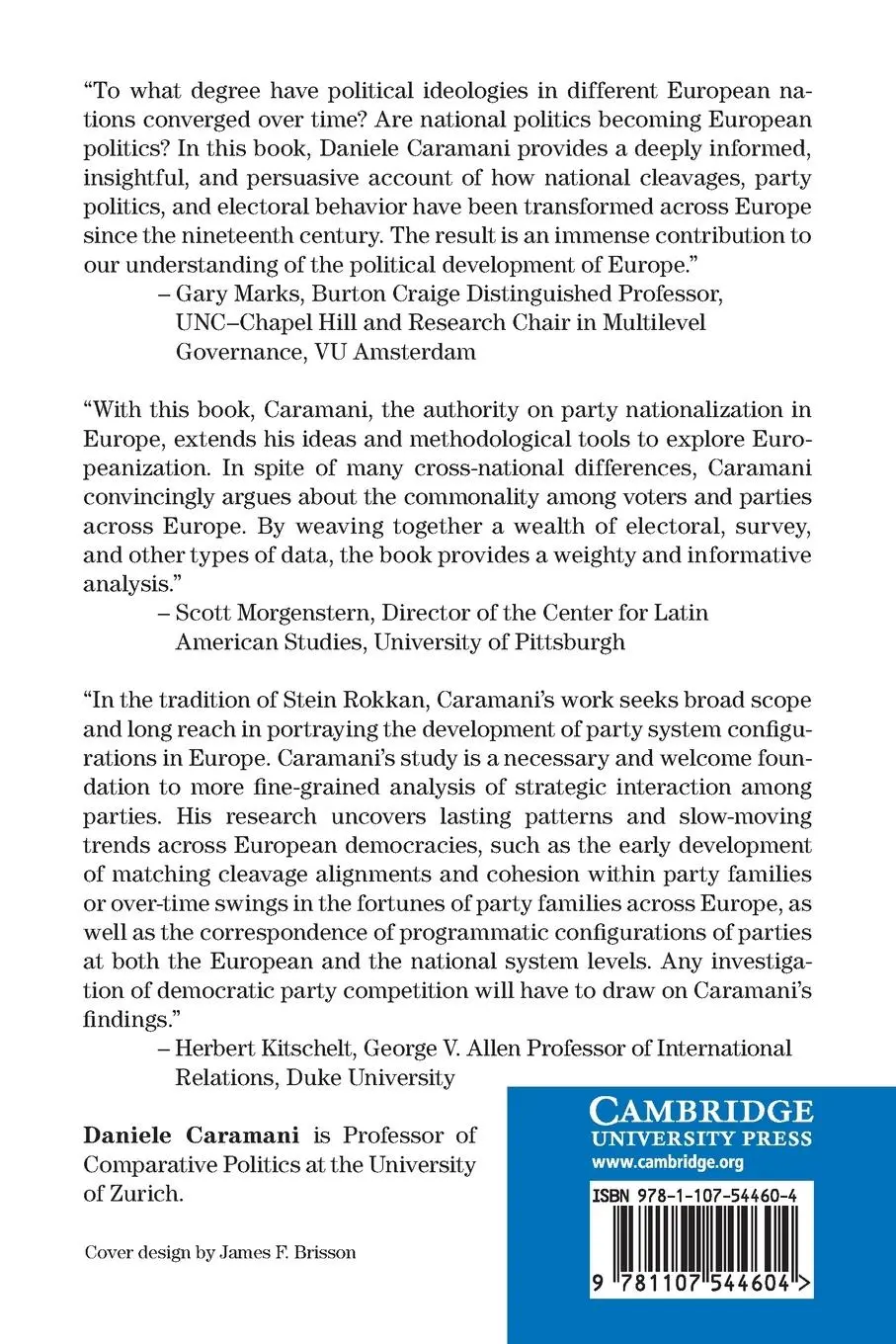 Rückseite: 9781107544604 | The Europeanization of Politics | Daniele Caramani | Taschenbuch