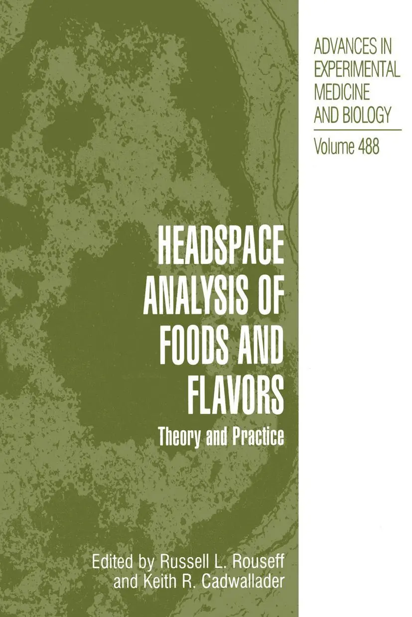 Cover: 9781461354604 | Headspace Analysis of Foods and Flavors | Theory and Practice | Buch