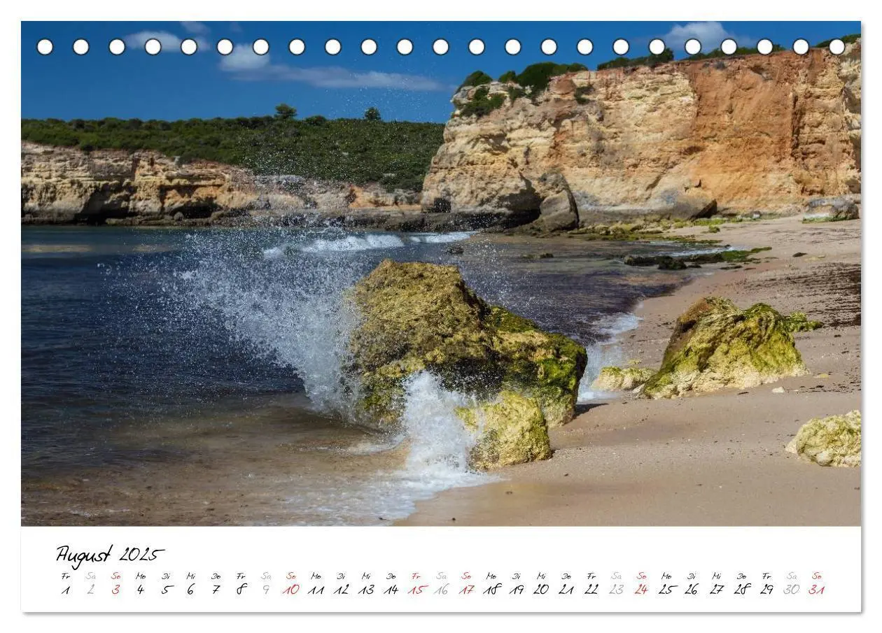 Bild: 9783435654604 | Die portugiesische Atlantikküste - Algarve (Tischkalender 2025 DIN...