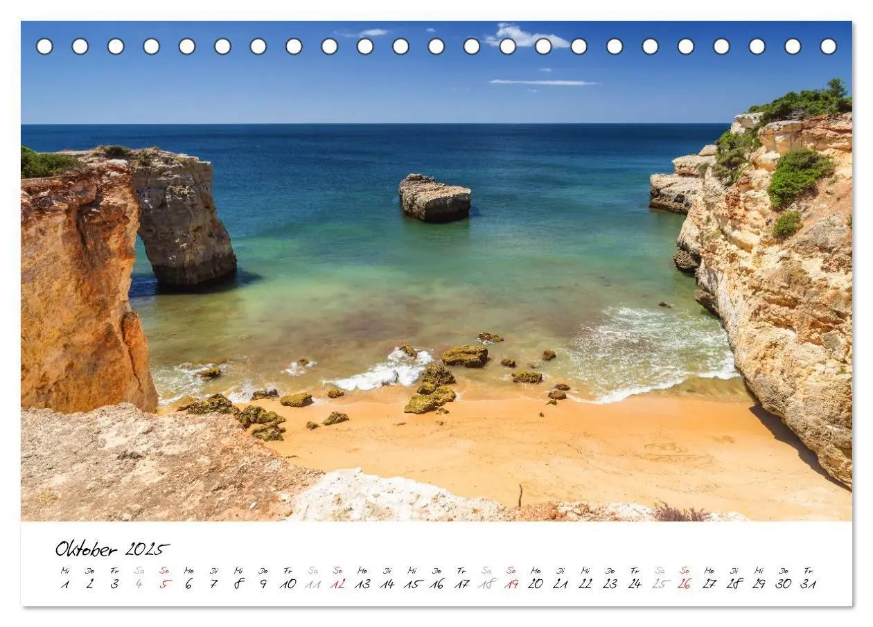 Bild: 9783435654604 | Die portugiesische Atlantikküste - Algarve (Tischkalender 2025 DIN...