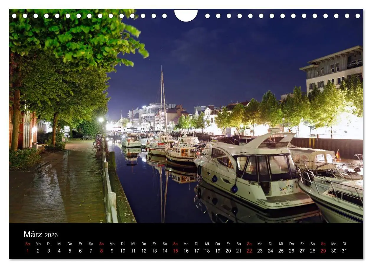 Bild: 9783516074604 | Oldenburg bei Nacht (Wandkalender 2026 DIN A4 quer), CALVENDO...