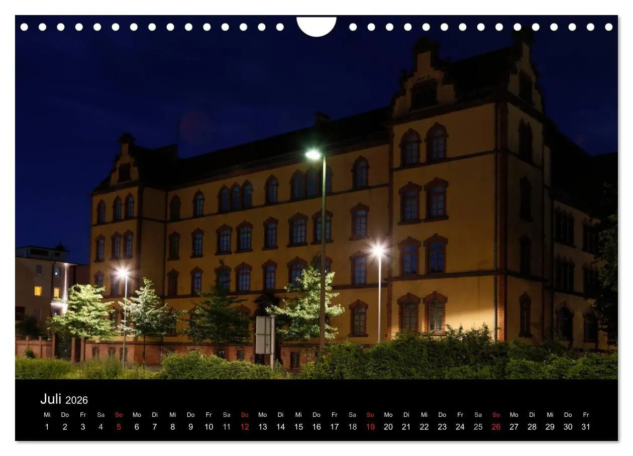 Bild: 9783516074604 | Oldenburg bei Nacht (Wandkalender 2026 DIN A4 quer), CALVENDO...