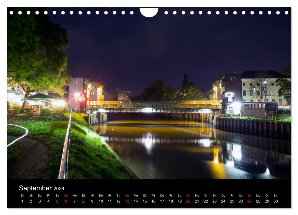 Bild: 9783516074604 | Oldenburg bei Nacht (Wandkalender 2026 DIN A4 quer), CALVENDO...