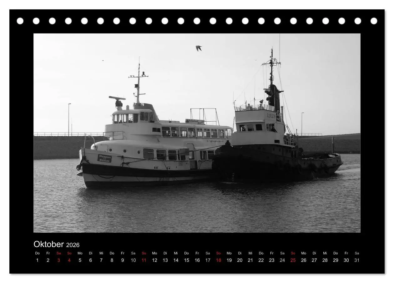 Bild: 9783516144604 | Alte Schiffe (Tischkalender 2026 DIN A5 quer), CALVENDO Monatskalender