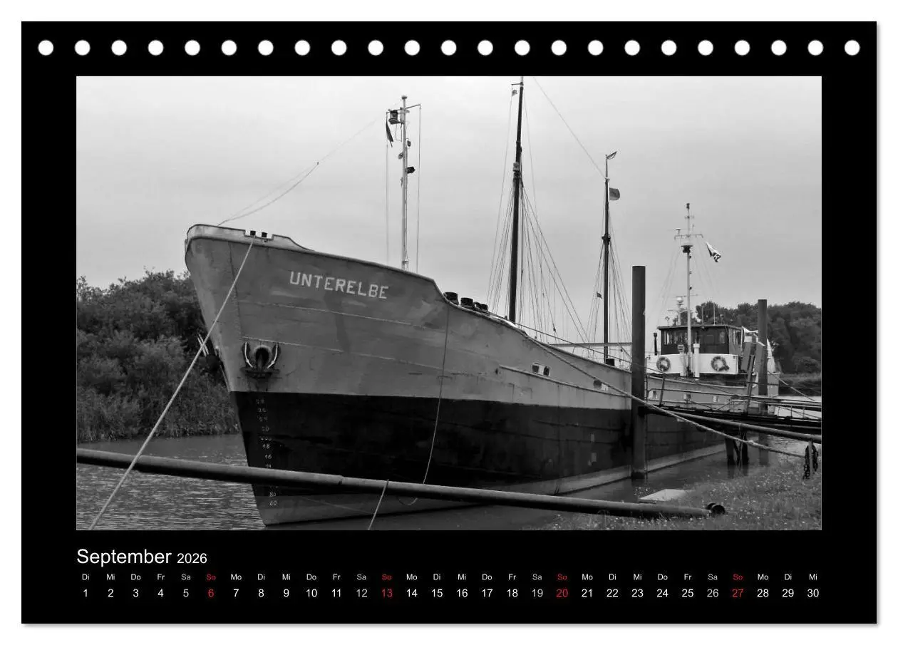 Bild: 9783516144604 | Alte Schiffe (Tischkalender 2026 DIN A5 quer), CALVENDO Monatskalender