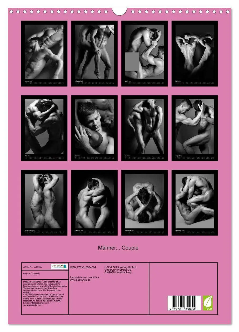 Bild: 9783516384604 | Männer... Couple (Wandkalender 2026 DIN A3 hoch), CALVENDO...
