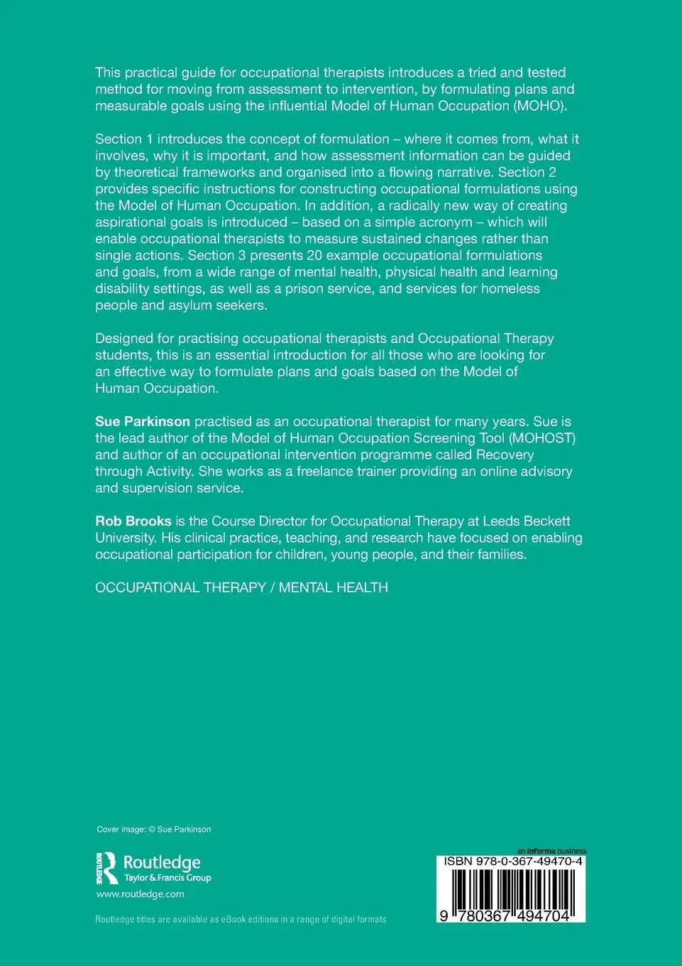 Rückseite: 9780367494704 | A Guide to the Formulation of Plans and Goals in Occupational Therapy