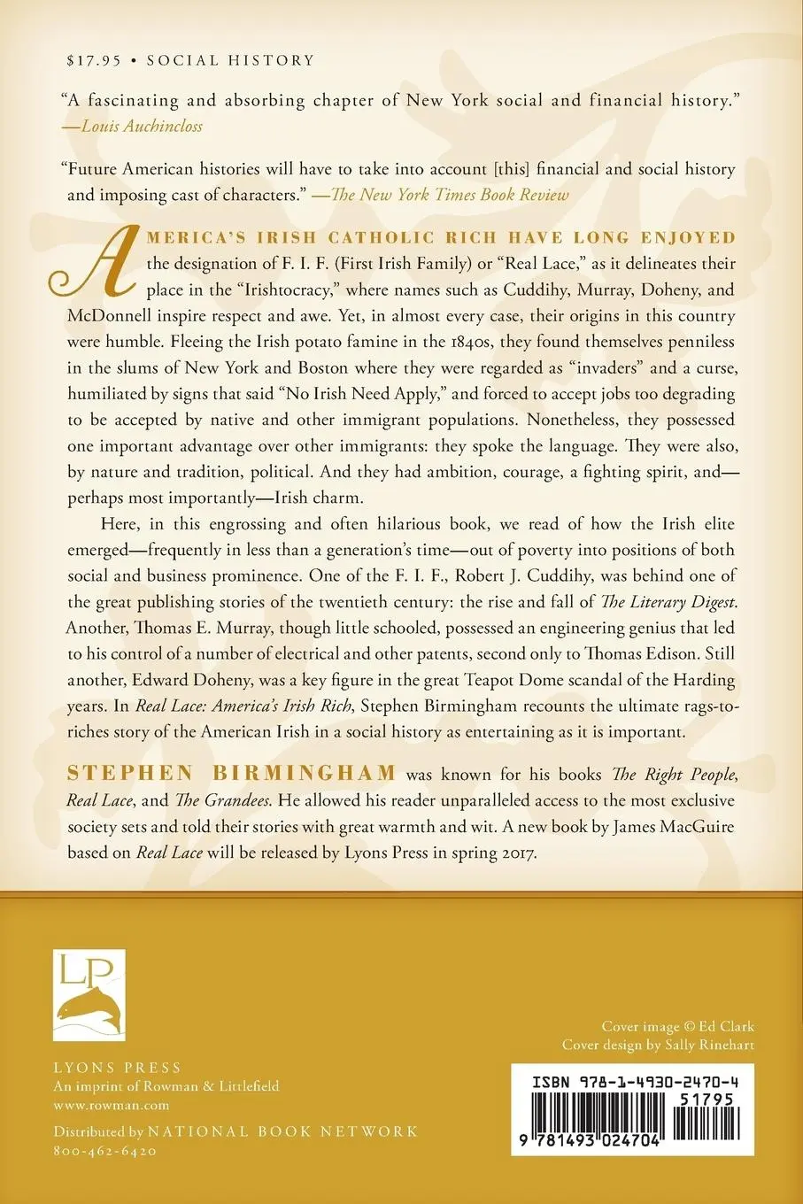 Rückseite: 9781493024704 | Real Lace | America's Irish Rich | Stephen Birmingham | Taschenbuch