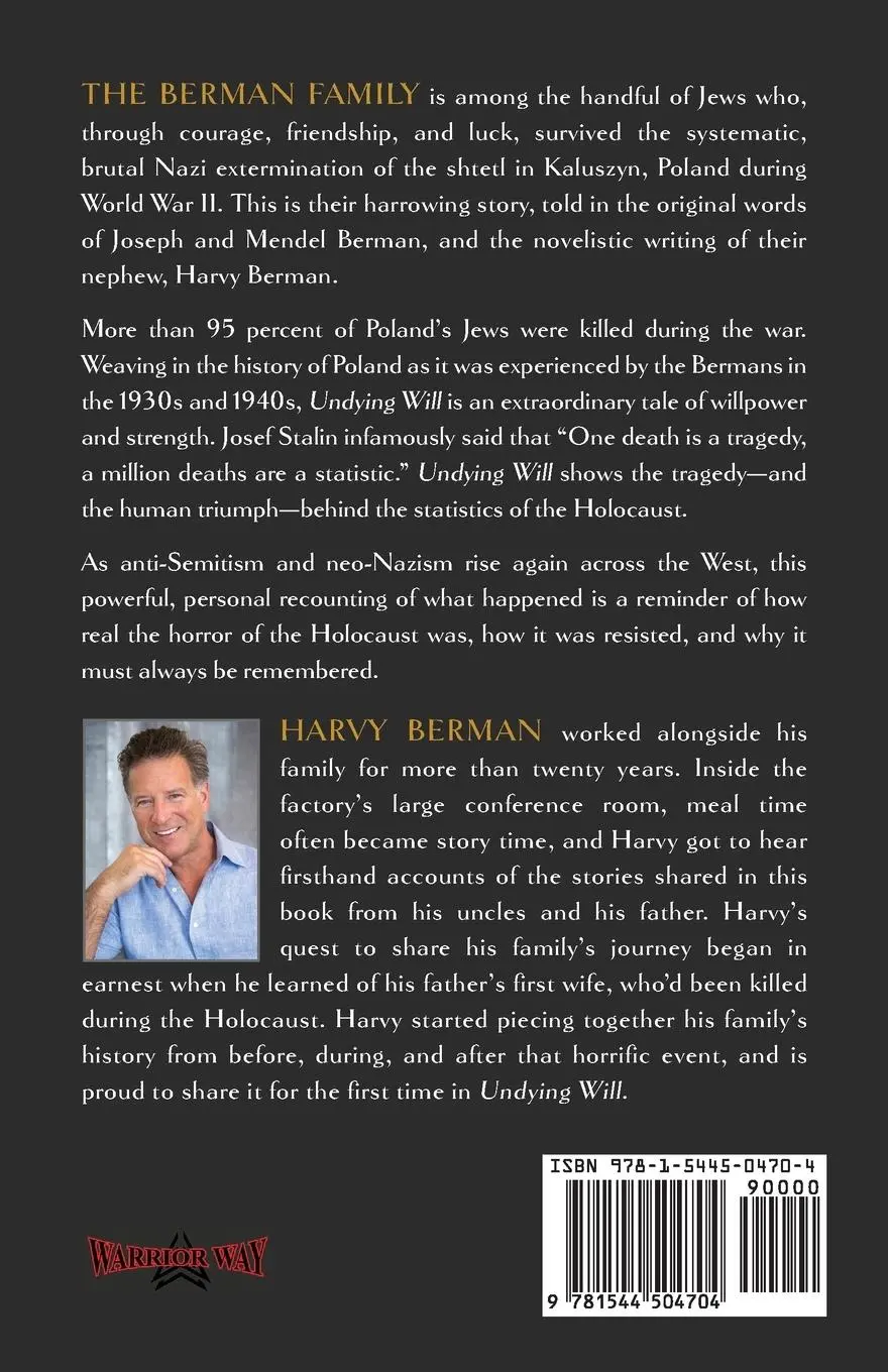 Rückseite: 9781544504704 | Undying Will | A Family's Story of Survival in War Torn Europe | Buch