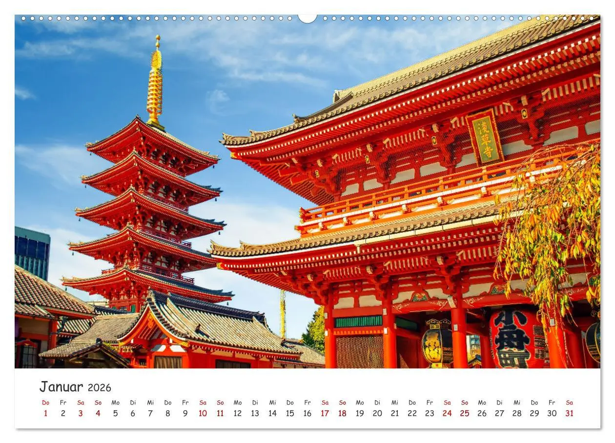 Bild: 9783457284704 | Japanische Tempel und Schreine (hochwertiger Premium Wandkalender...